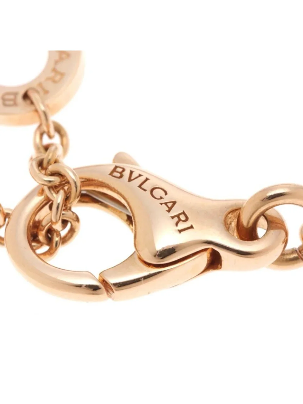 Bvlgari Element Bracelet Pink Gold Ceramic White